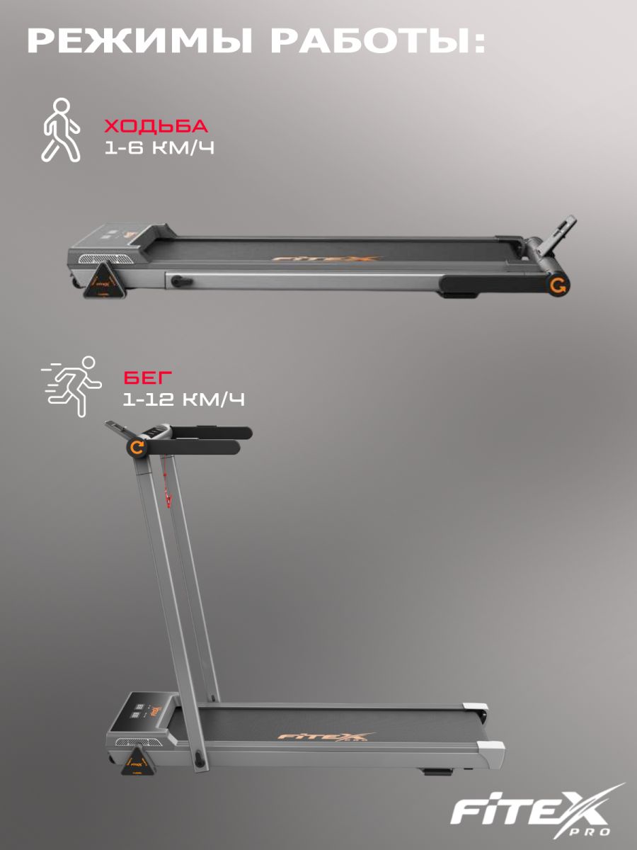 Электрическая беговая дорожка Fitex Pro WINGED