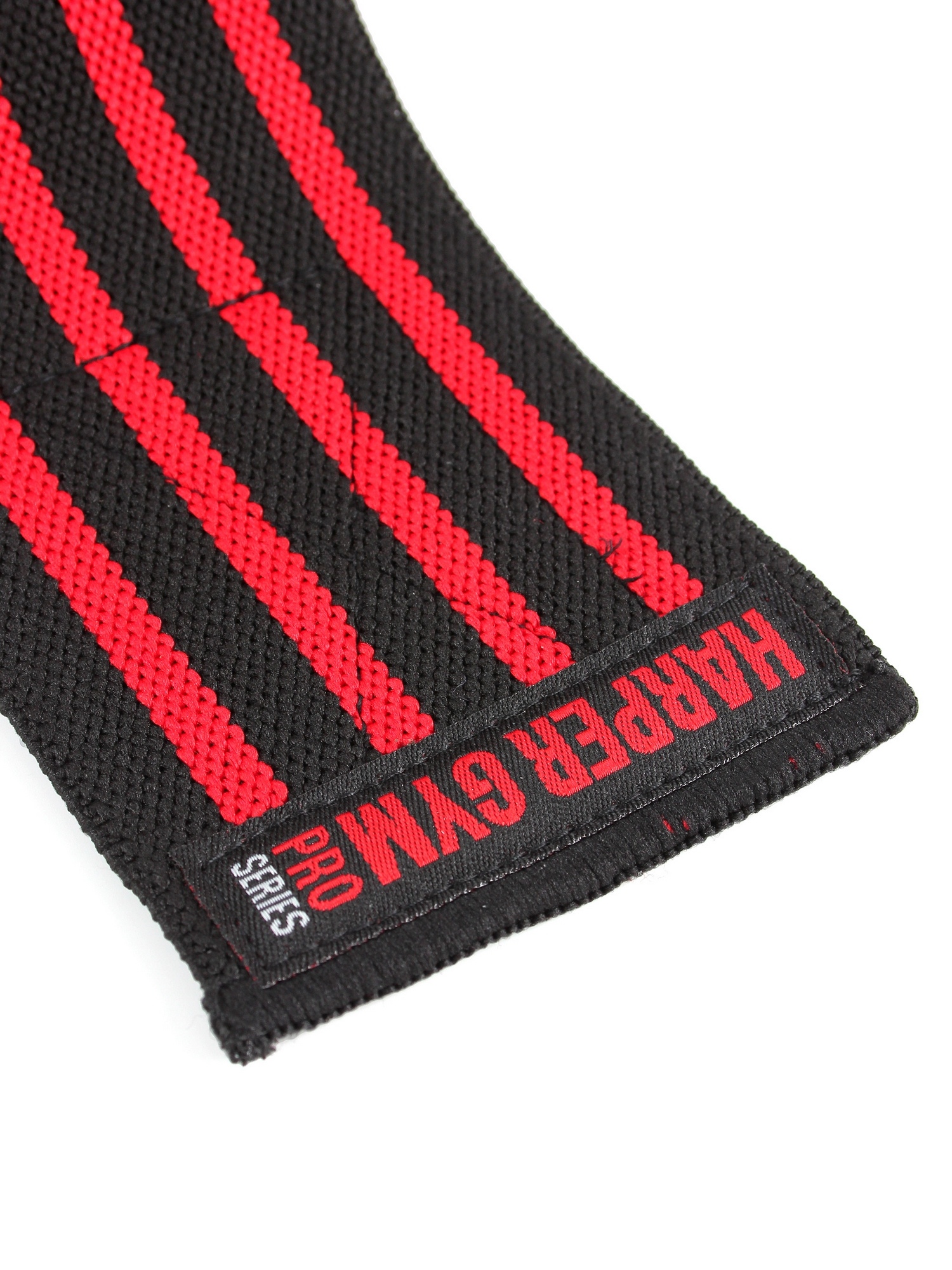 Бинт эластичный на колено (пара) Harper Gym Pro Series NT50281 черный\красный