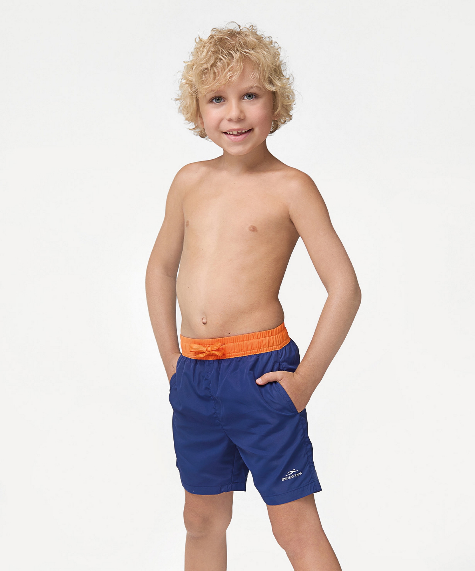 Шорты для плавания, полиэстер 25Degrees Sailor Navy\Orange
