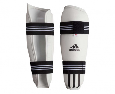 Защита голени для тхэквондо Adidas WTF Shin Pad Protector белая adiTSP01