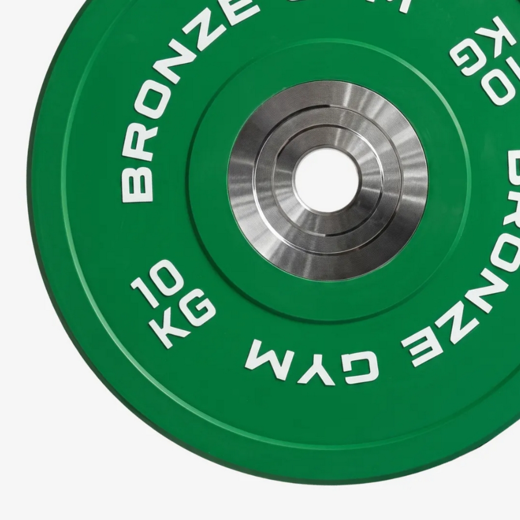 Диск олимпийский тяжелоатлетический 10 кг Bronze Gym BGPLWL100 зеленый
