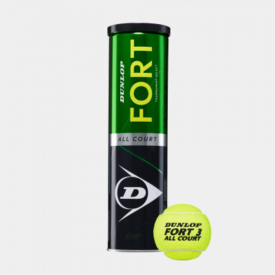 Теннисные мячи \3 мяча в банке\ 72 мяча в коробке\ пластиковые банкиTennis Life Dunlop Fort All Court 601605