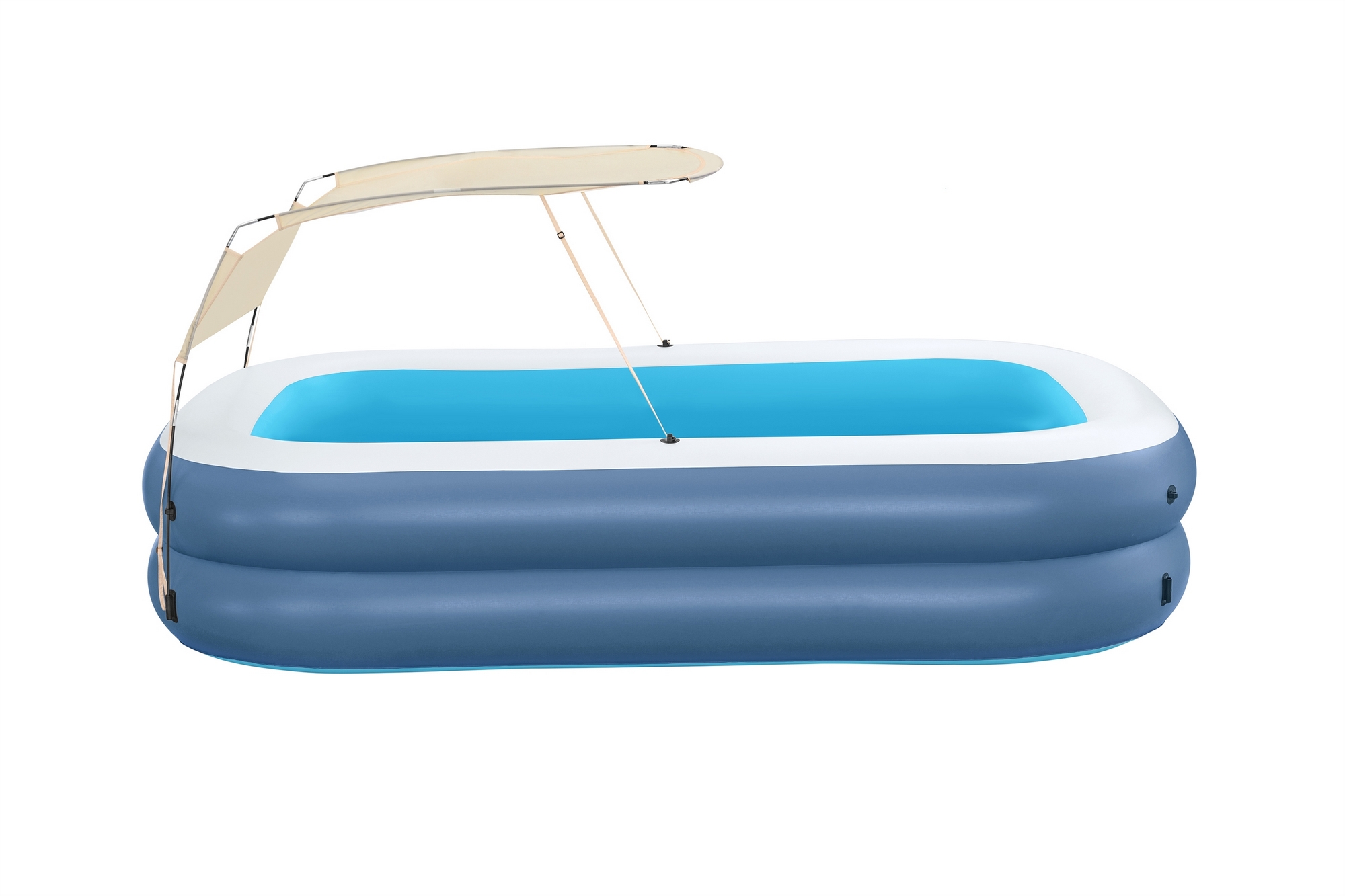 Детский надувной бассейн 254х178x140см, 778 л, от 6 лет Bestway Summer Blissn, с навесом 54449