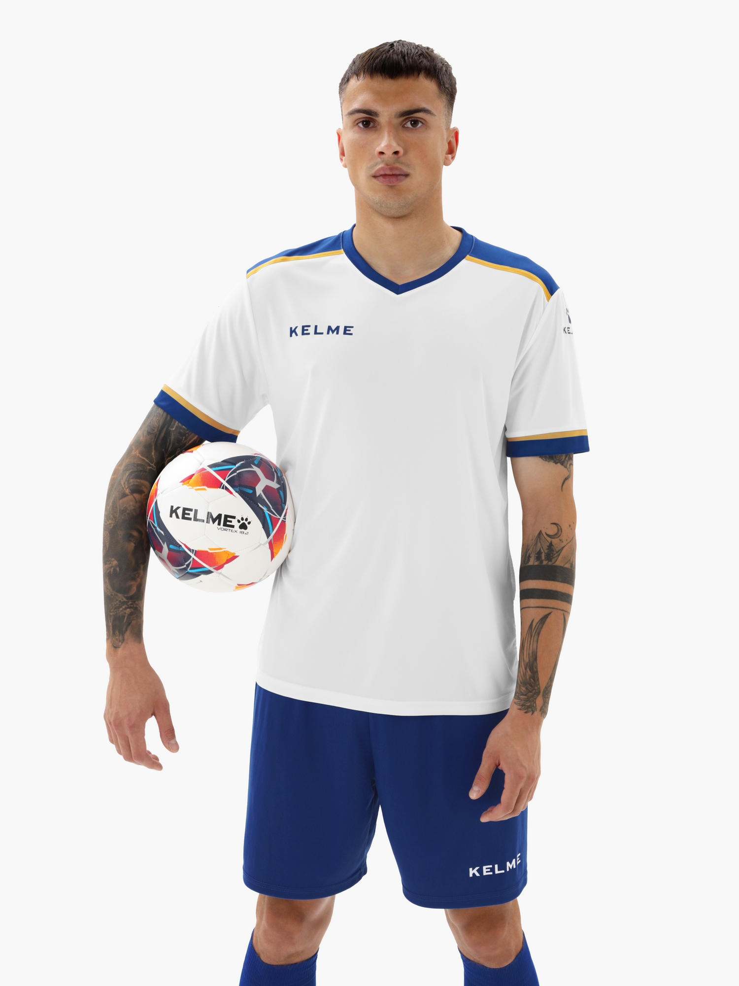 Футбольная форма Kelme Football Suit 8351ZB1158-104 White\Blue