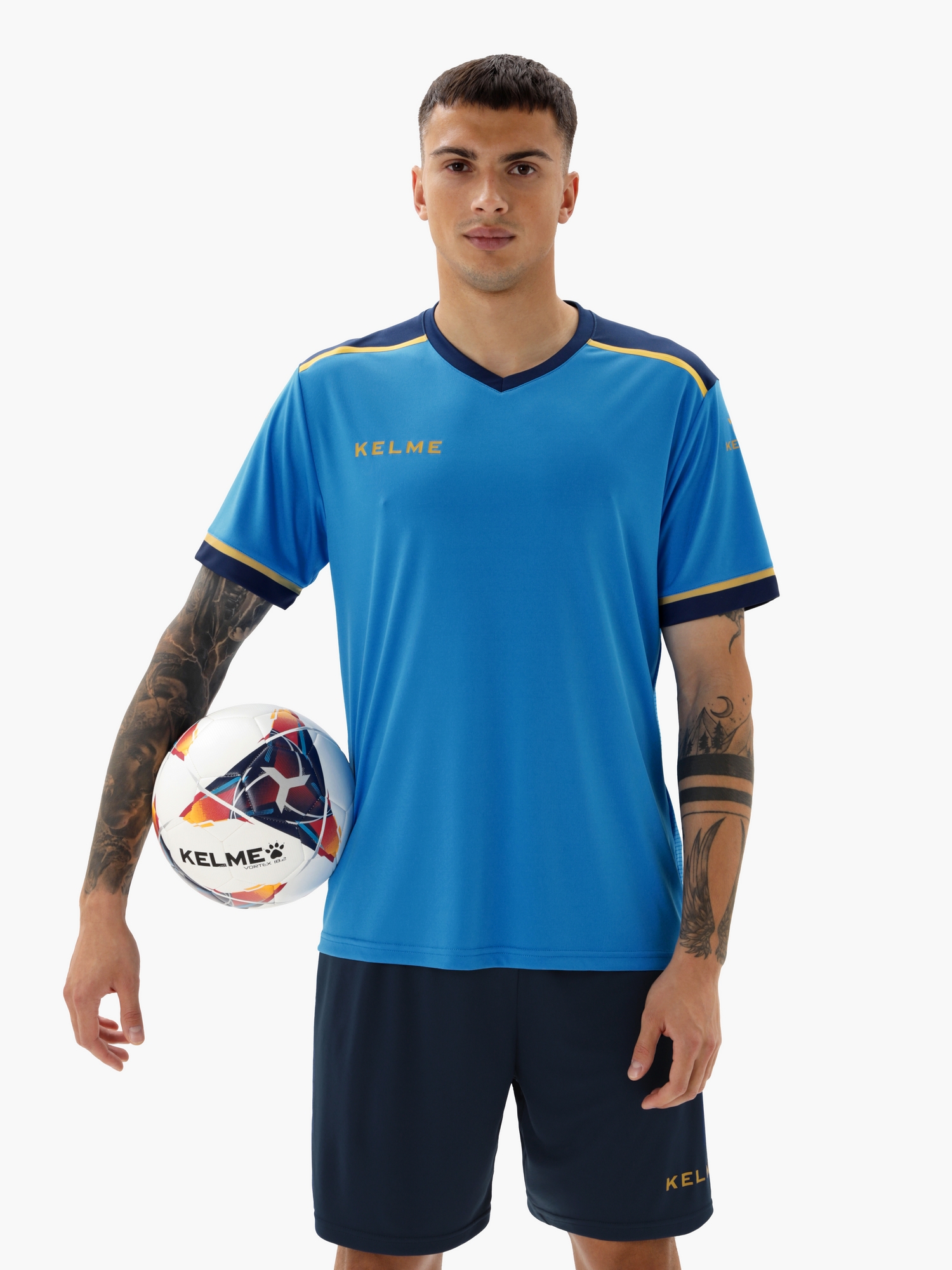 Футбольная форма Kelme Football Suit 8351ZB1158-996 Light Blue\Dark Blue