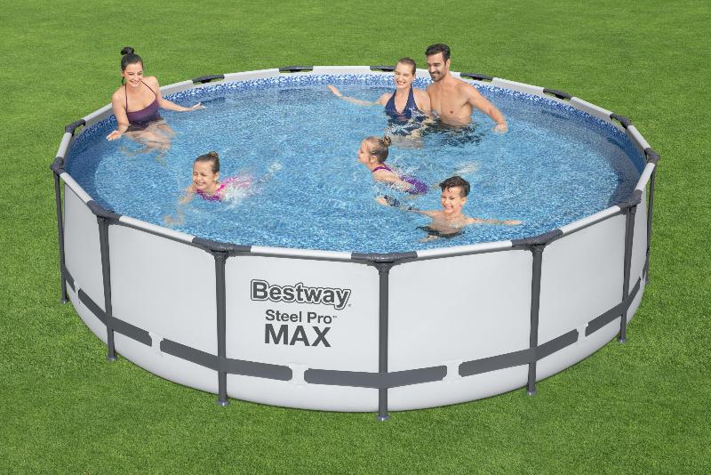 Бассейн круглый на стойках 457x107см Bestway Steel Pro Max 56488