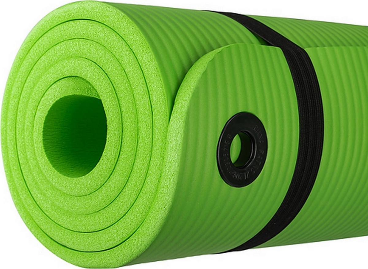 Коврик для йоги и фитнеса 180x60x1см Sundays Fitness IR97506 569292 зеленый