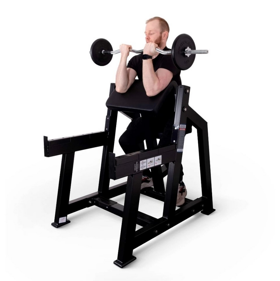 Скамья Скотта ProTrain PP120, полностью черная | Premium Fitness