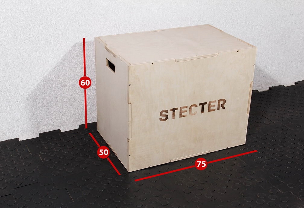 Тумба для запрыгивания 75-60-50 см (фанера) Stecter