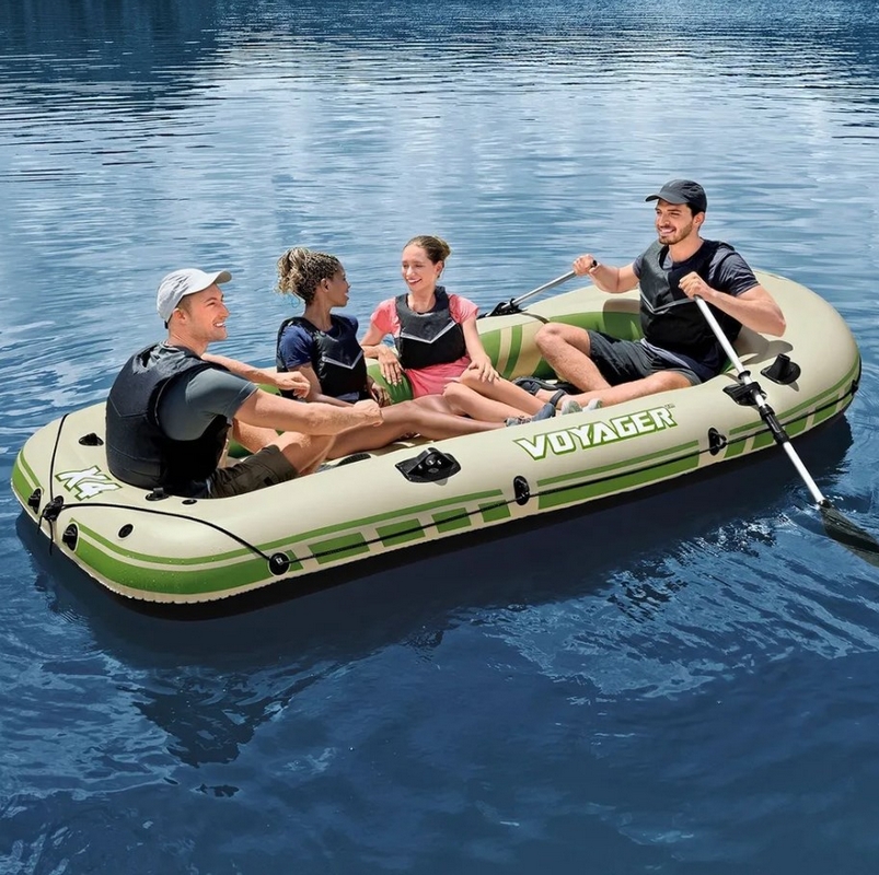 Лодка надувная Bestway Voyager X4, 350х145см 65156