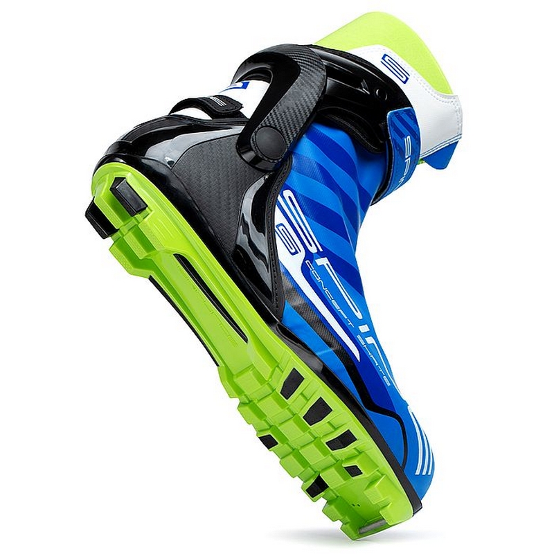 Лыжные ботинки NNN Spine Concept Skate PRO 297 синий\черный\салатовый