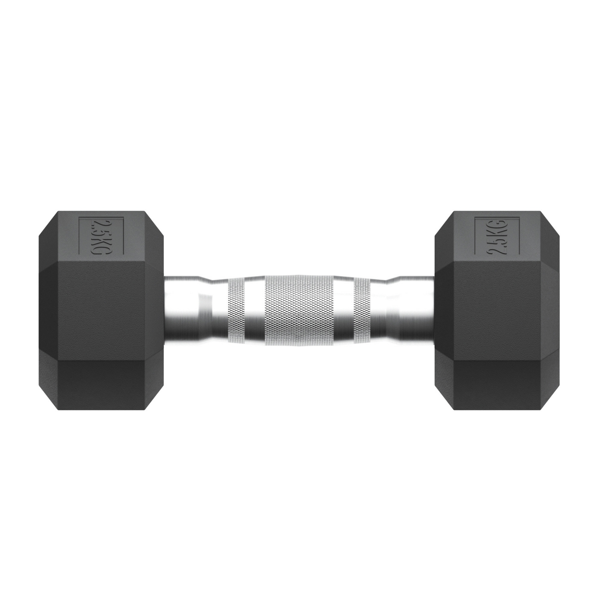 Гантель гексагональная обрезиненная 2,5 кг UnixFit DBHEX2_5x2 2 шт