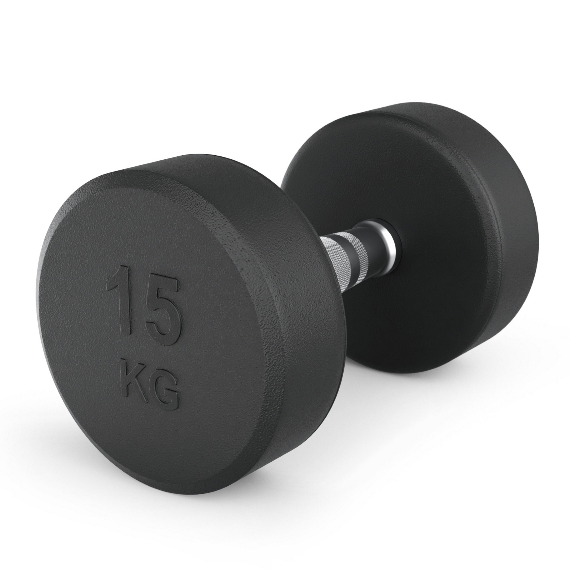 Гантель круглая обрезиненная 15 кг UnixFit PRO DBRND15PBKx2 2 шт