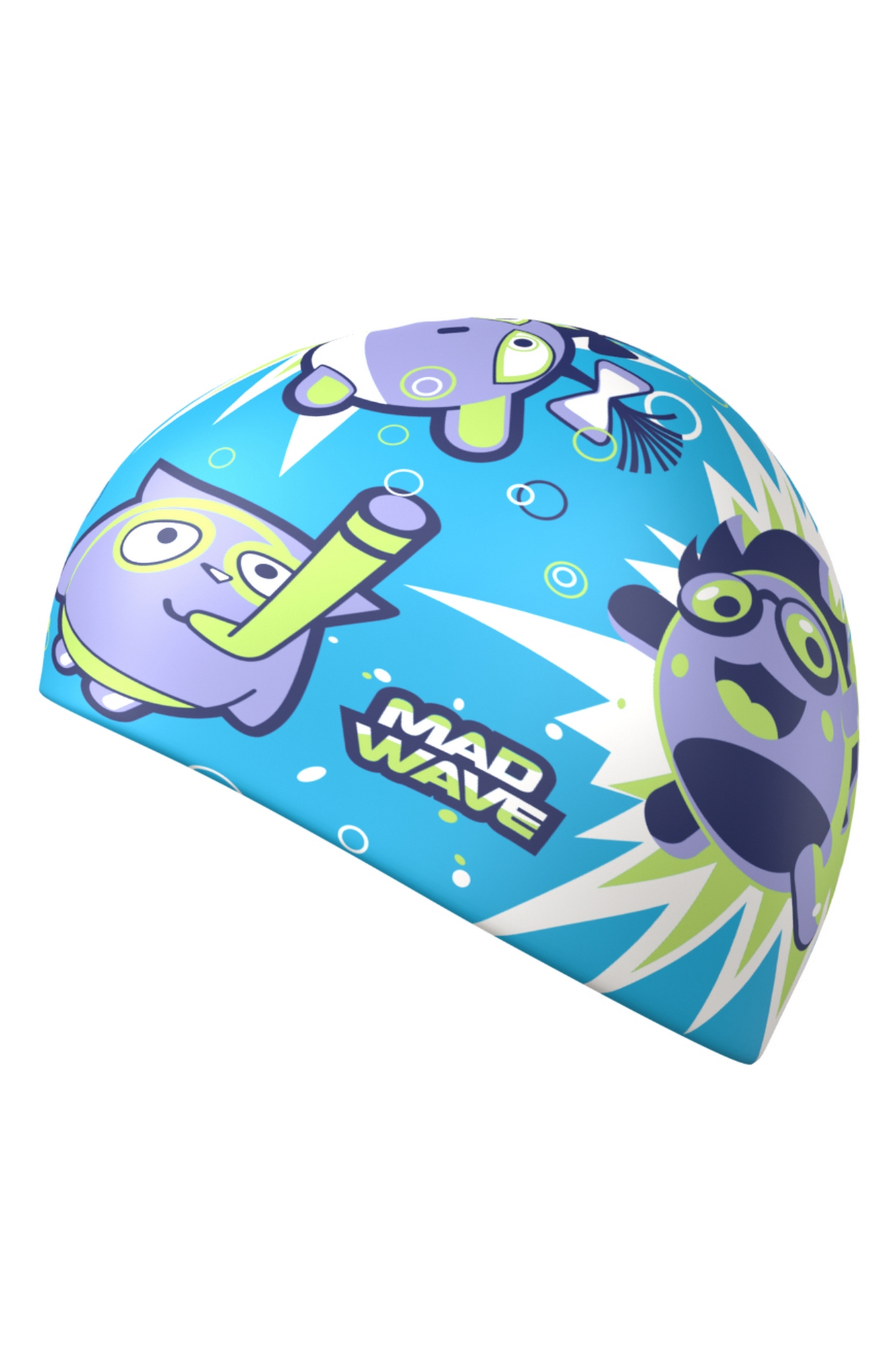 Юниорская силиконовая шапочка Mad Wave Mad Bubble cap M0574 20 0 04W