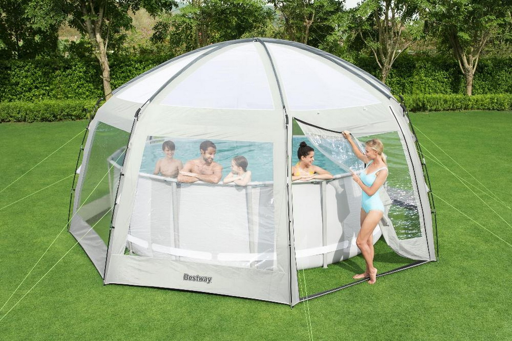 Круглый купол для бассейна Bestway 600x600x295см 58612