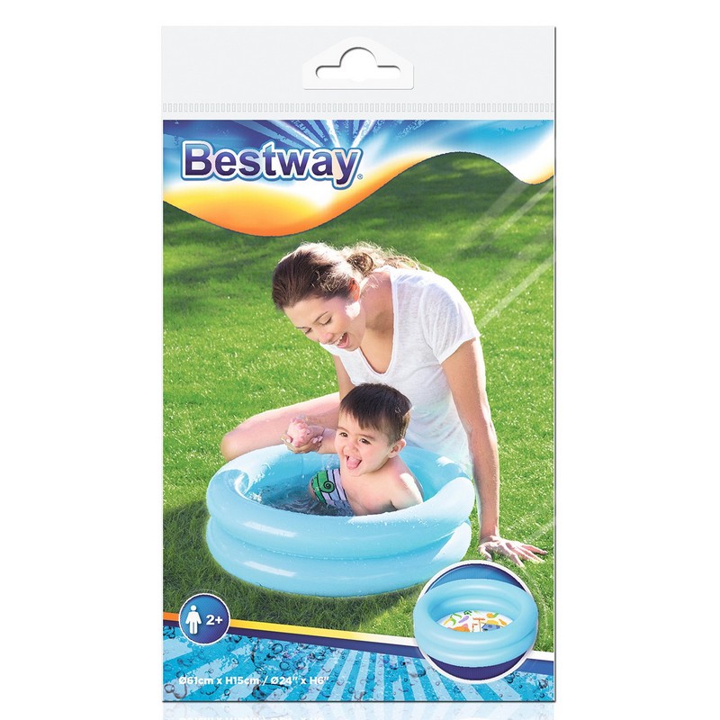 Детский надувной бассейн 61х15см Bestway 51061