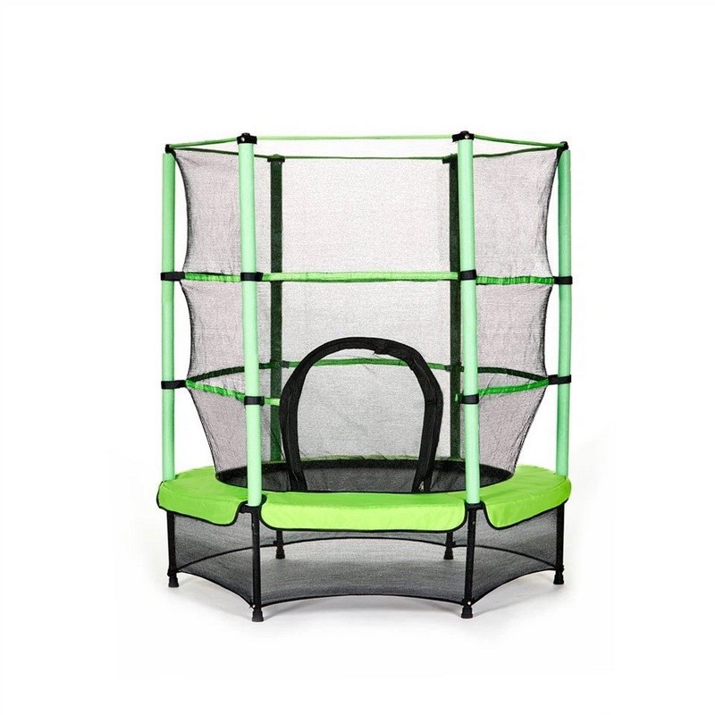Батут с защитной cеткой Perfetto Spor Perfetto Sport 5, d140см, зеленый