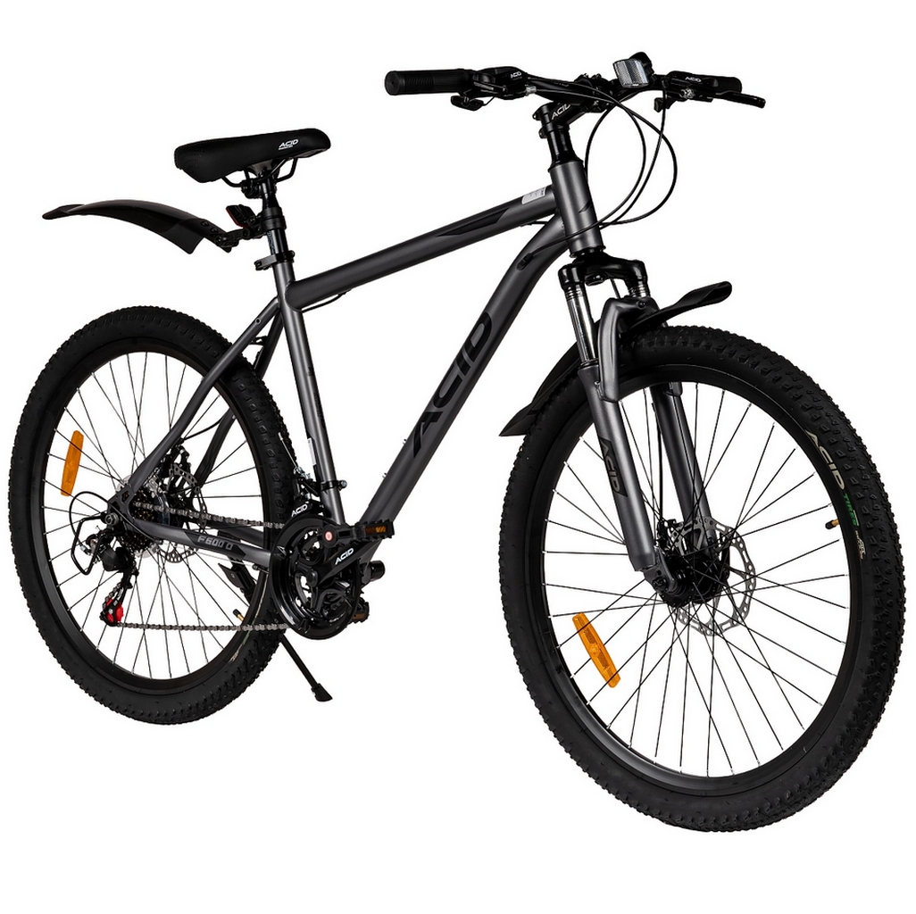 Велосипед 26" Acid F 600 D Gray 2026 056293 Flat\Black