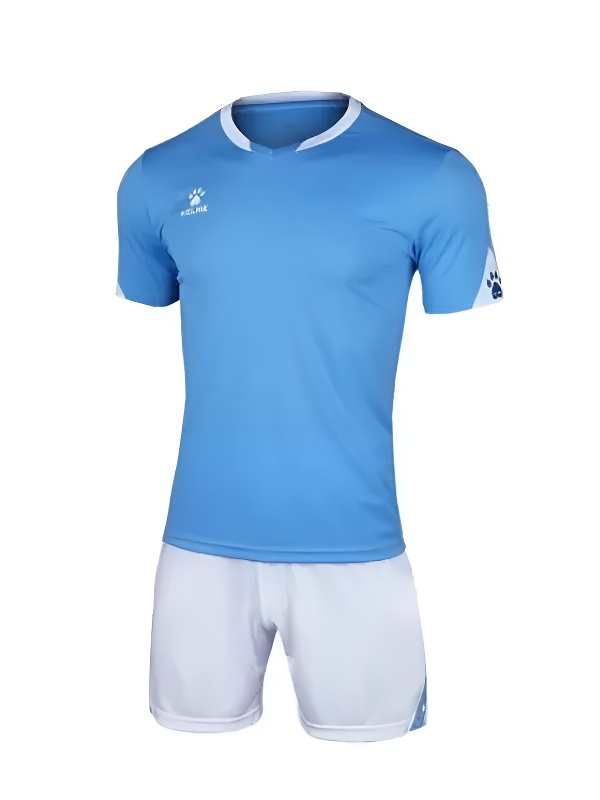 Футбольная форма Kelme Short Sleeve Football Uniform 3801099-476 Light Blue\White