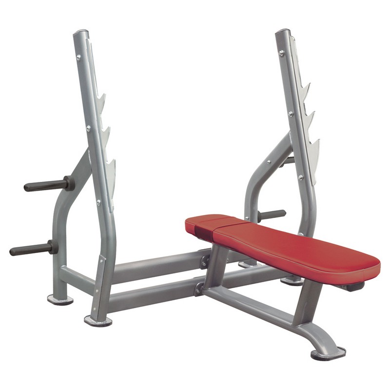 Олимпийская горизонтальная скамья со стойками Impulse IT7014 | Premium Fitness