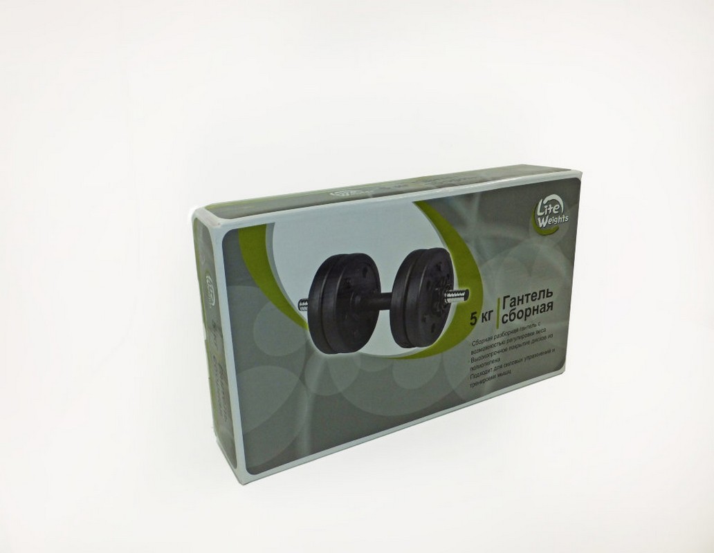 Гантель сборная 5 кг Lite Weights 3101CD 1шт
