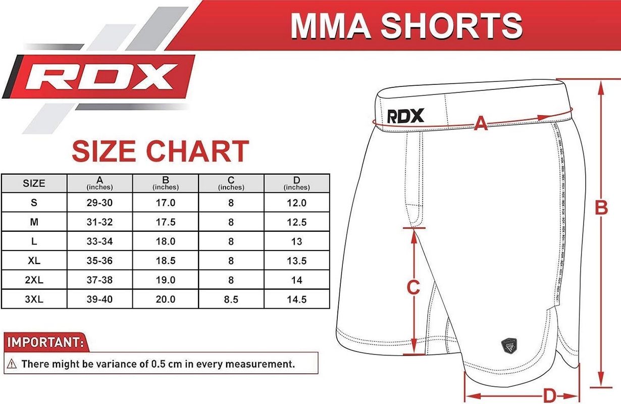 Шорты MMA RDX T15 MSS-T15R красный