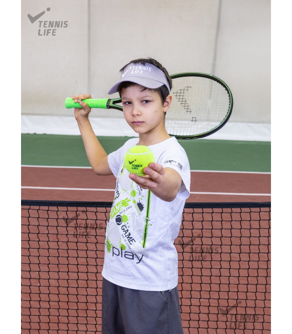 Детские мячи для тенниса 48 шт Tennis Life TL-GREEN жёлтый с зелёной точкой