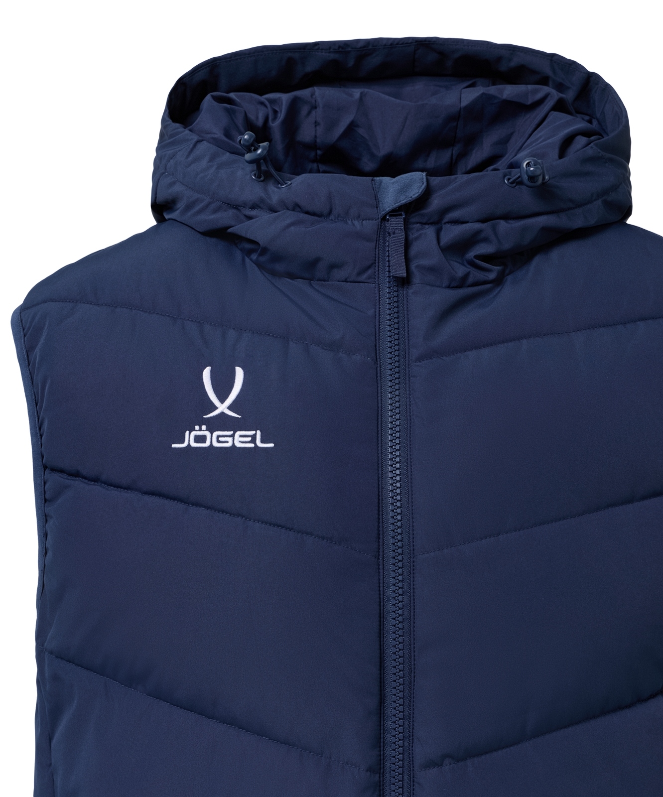 Жилет утепленный c капюшоном Jogel ESSENTIAL PerFormPROOF Padded Hooded Vest, темно-синий