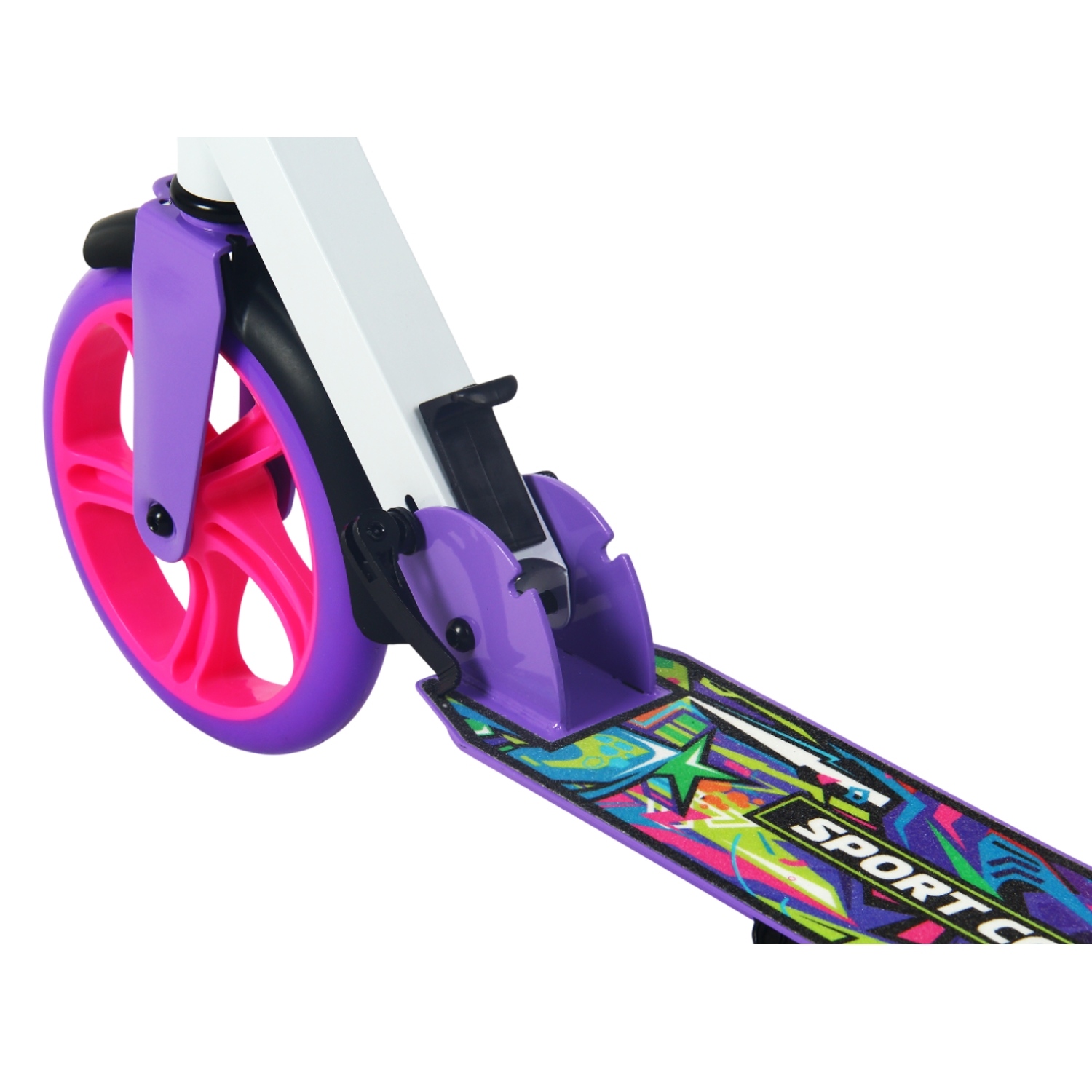 Самокат 200мм Sport Collection CK-SA200-3 violet (фонарь и наклейка в подарок)