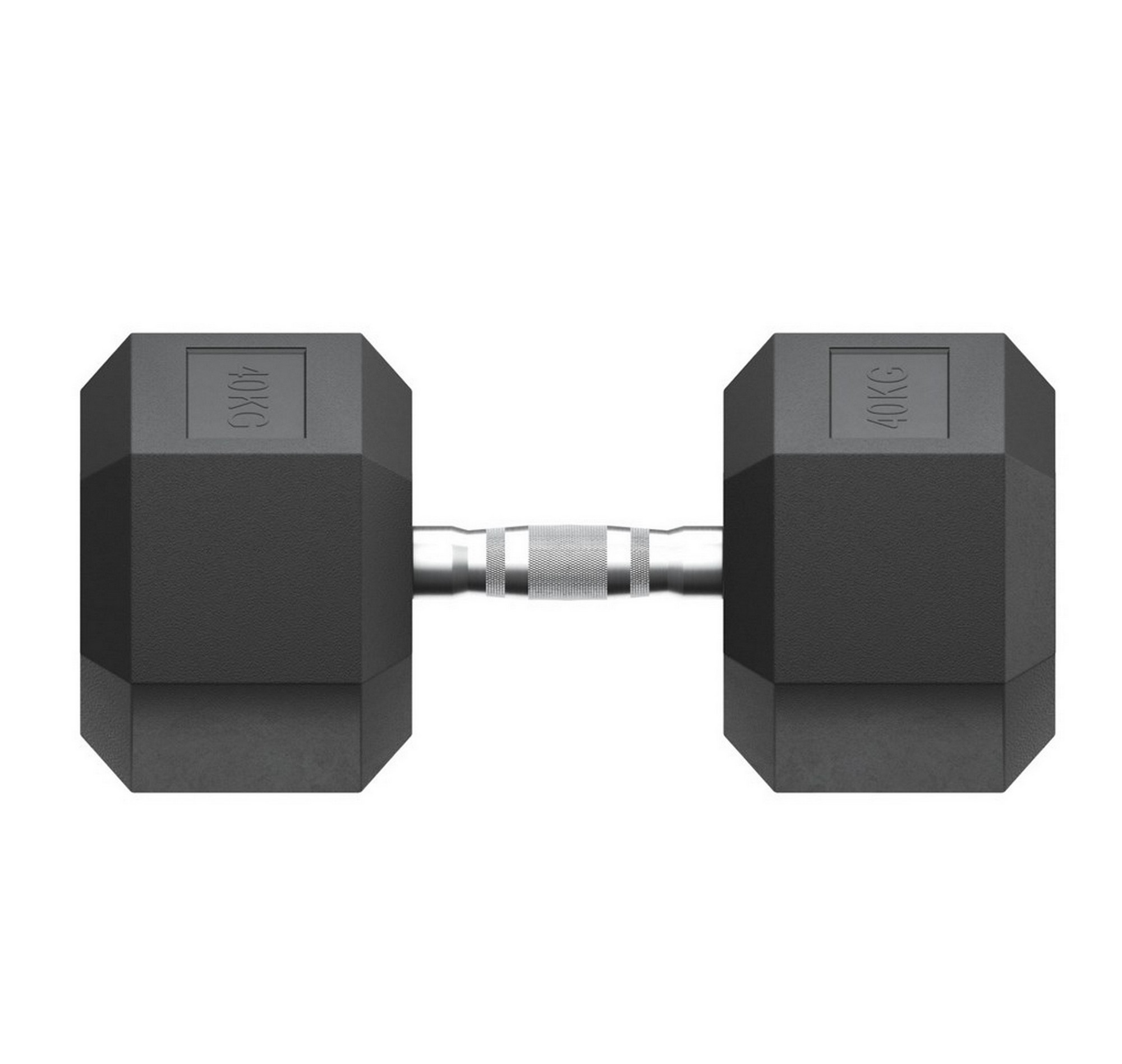 Гантель гексагональная обрезиненная 40 кг UnixFit DBHEX40