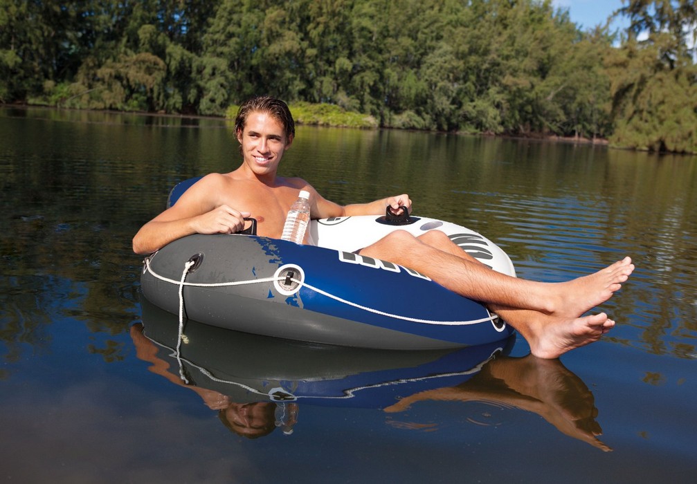 Круг Intex River Run I, d135 см, со спинкой и ручками 58825