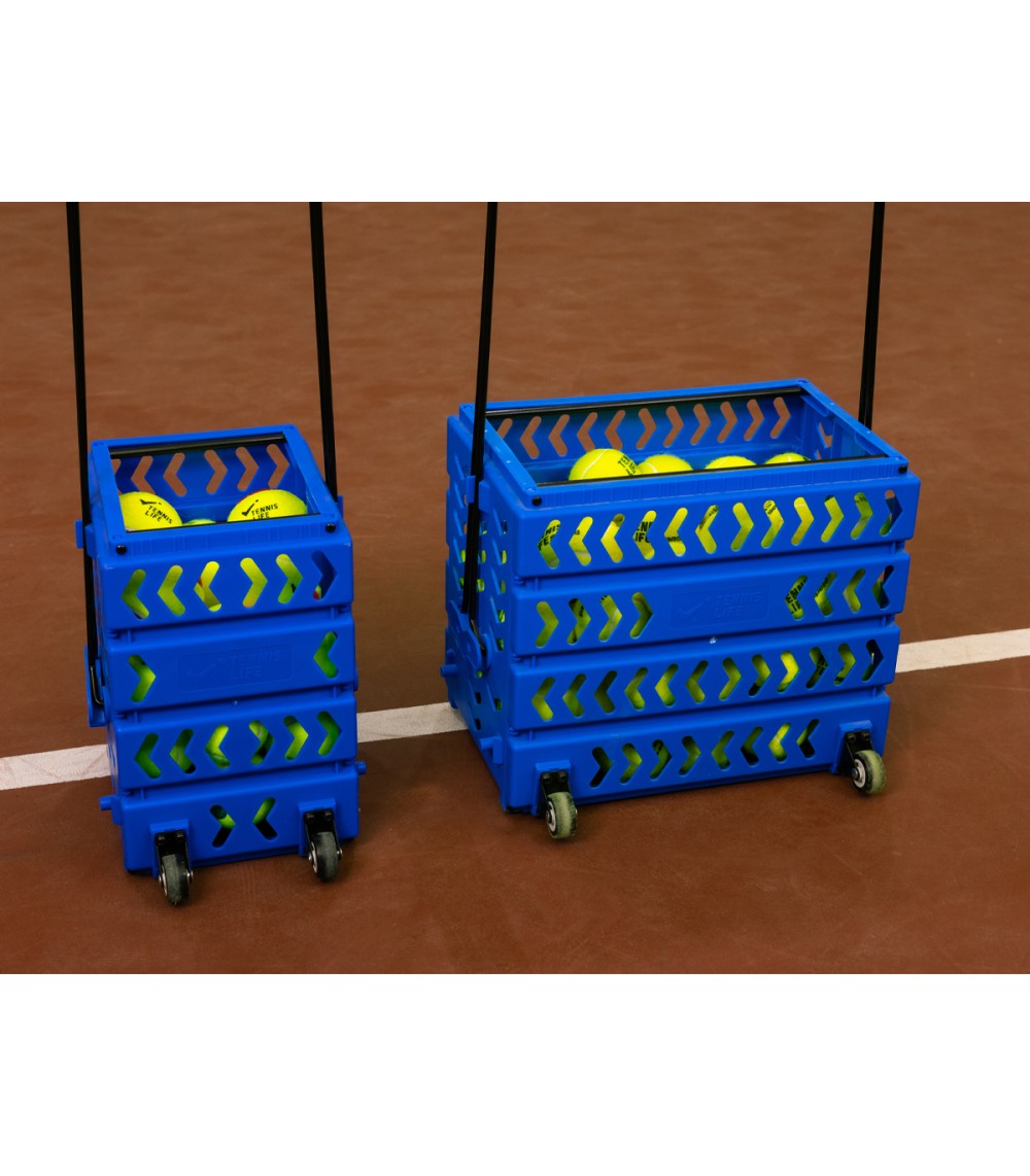 Корзина 80 мячей с колесами Tennis Life TL80BLUE синий