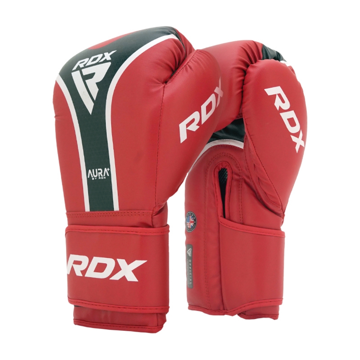 Перчатки RDX Aura Plus T-17 BGR-T17RB-16OZ+ красный\черный