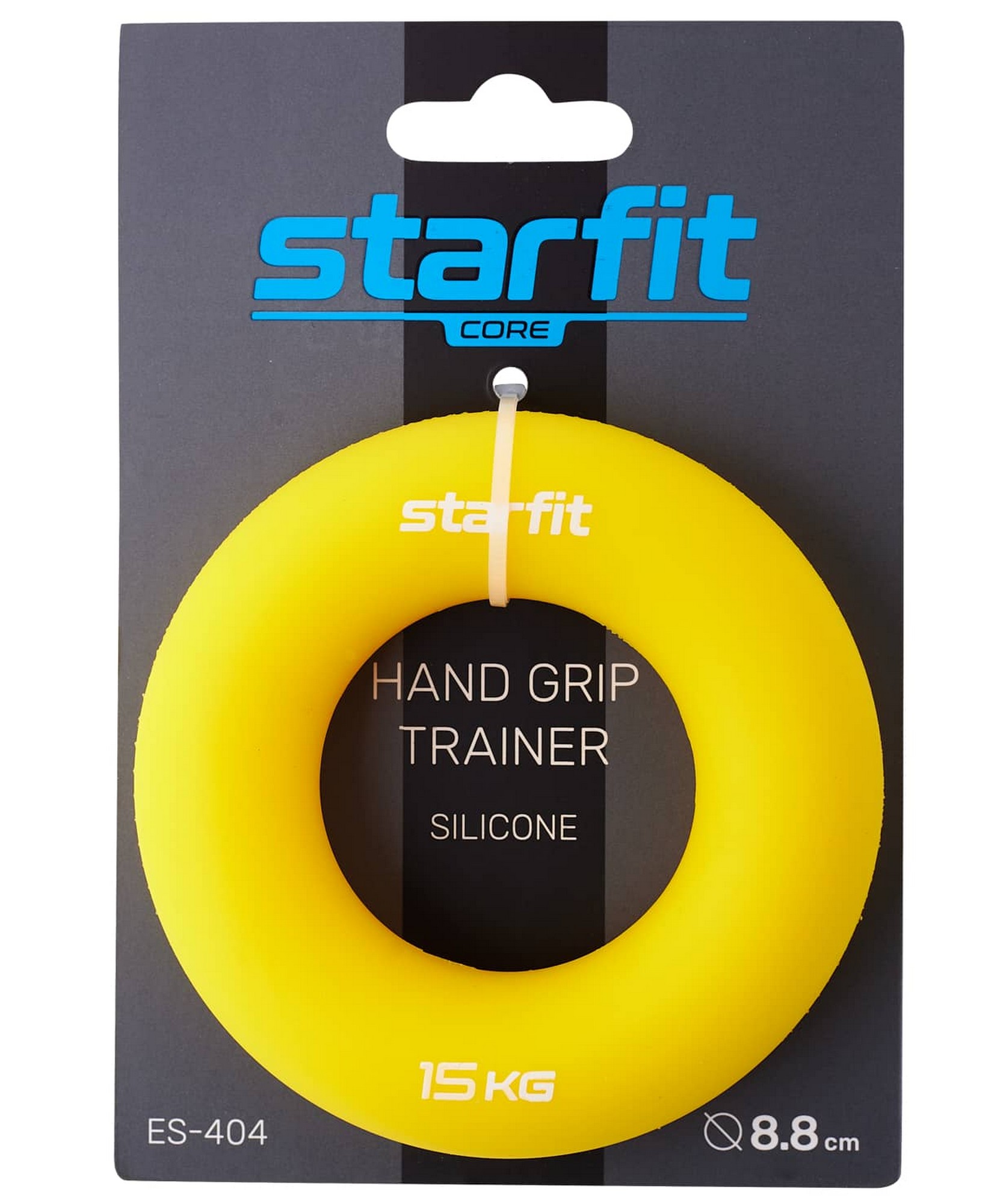 Эспандер кистевой Star Fit Кольцо, d8,8 см, 15 кг, силикогель ES-404 желтый