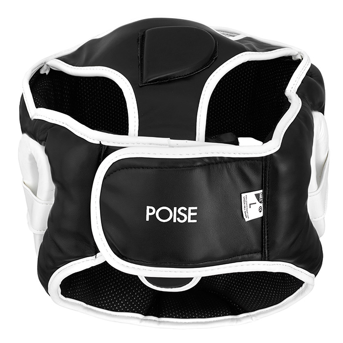 Боксерский шлем Green Hill Poise HGP-9015, черно-белый