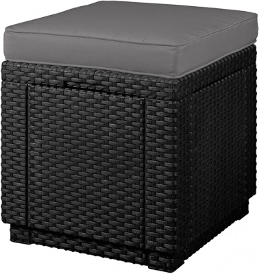 Пуфик Куб с подушкой, графит Cube with cushion