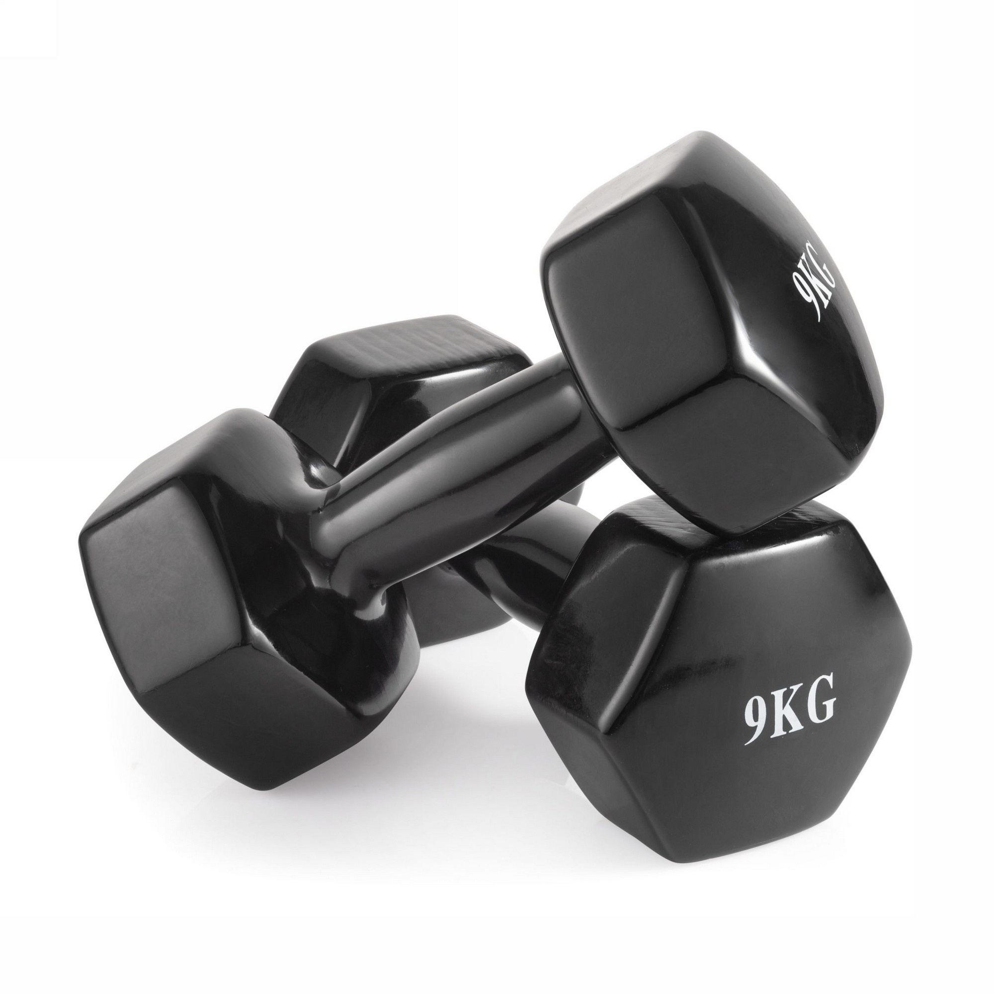 Гантель неразборная 9 кг винил VictoryFit VF-DV090