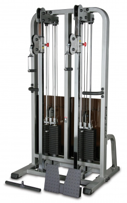 Body Solid SDC-2000G: Сдвоенная блочная стойка