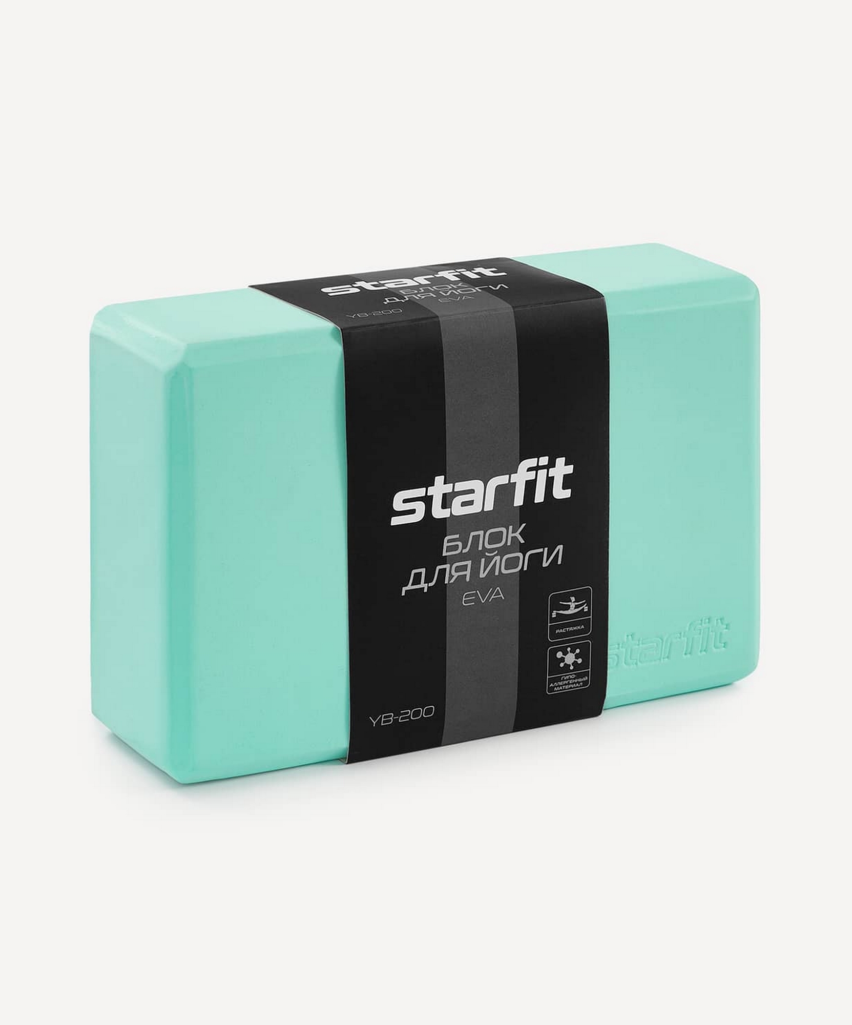 Блок для йоги EVA Star Fit YB-200 мятный