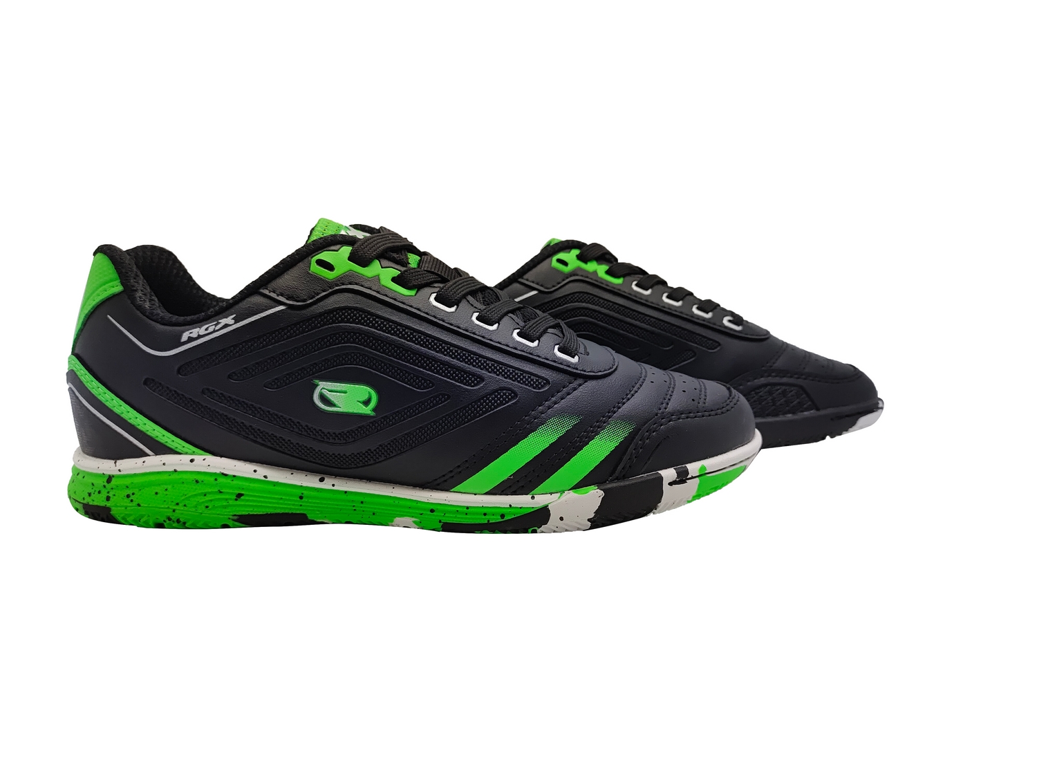 Бутсы зальные детские RGX SB-ZAL-051 Black\Green