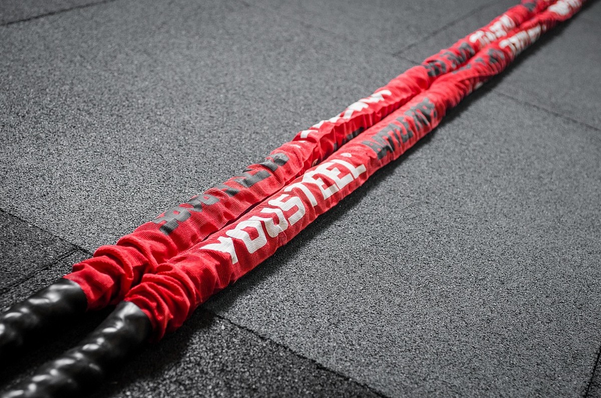 Канат тренировочный YouSteel нейлон, в чехле, D38мм, длина 15 м, красный
