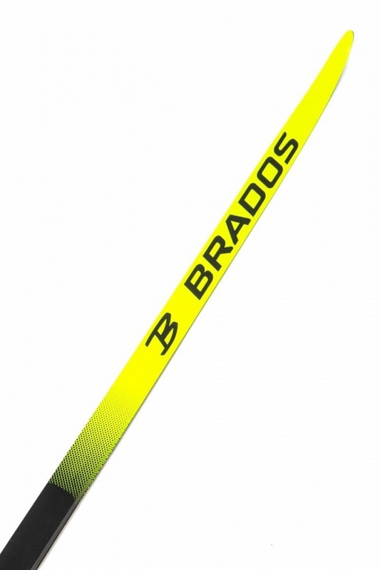 Лыжи спортивные STC Brados LS Yellow 2023 легкий спорт