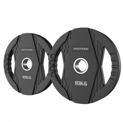Диск обрезиненный 10 кг Protrain OK2005C-10