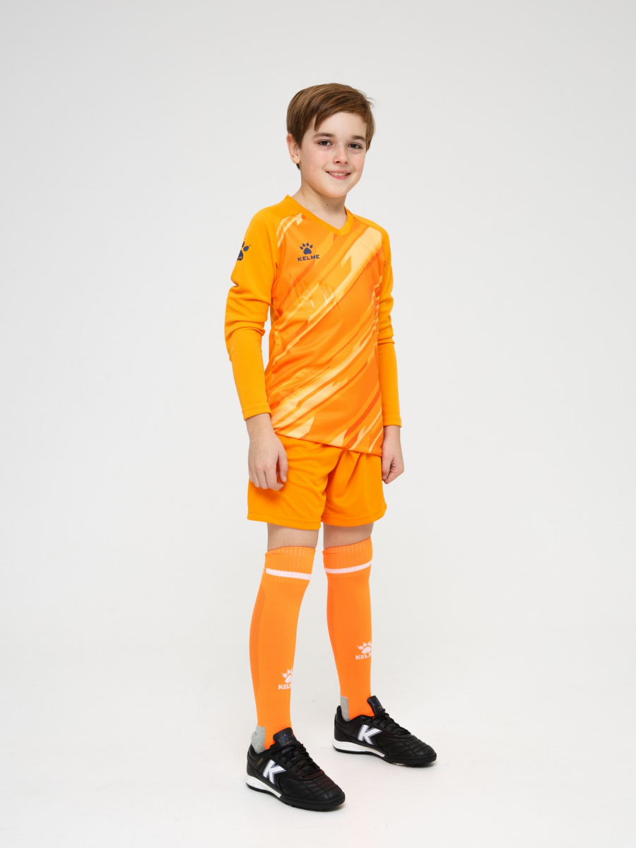 Детский комплект (лонгслив, шорты) Kelme Long Sleeve Goalkeeper Suit 7361ZB3256-807 Orange