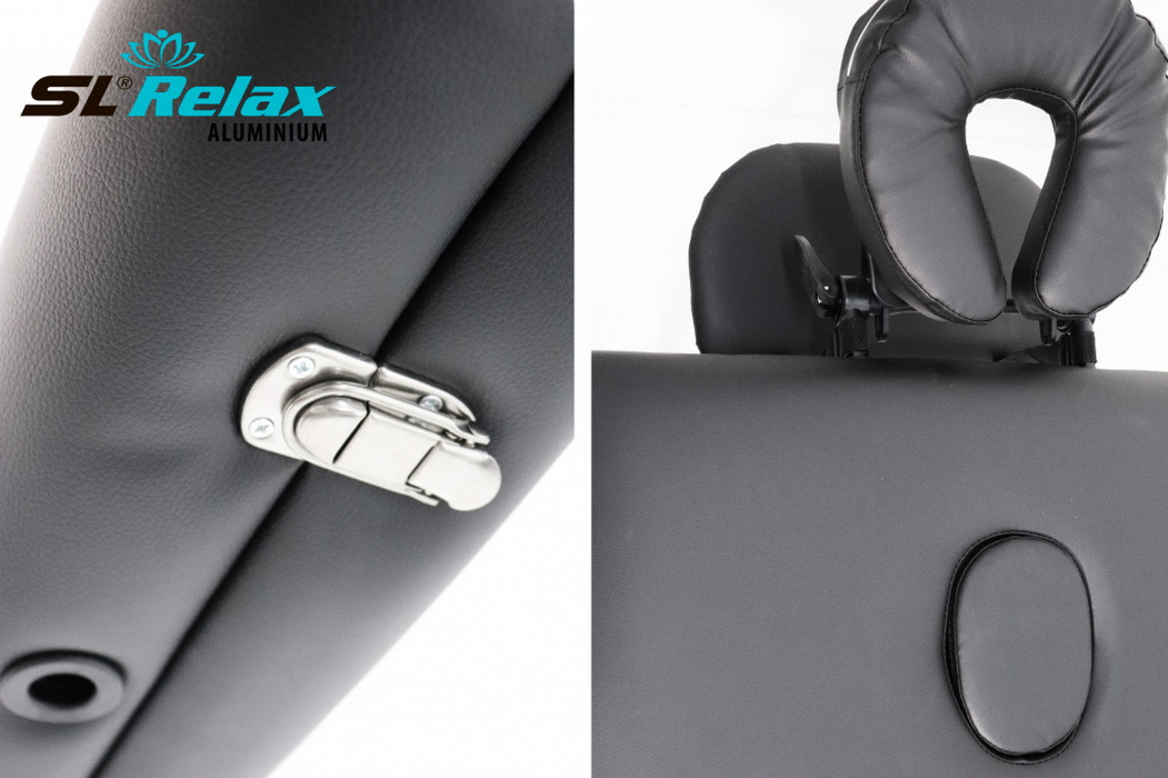Массажный стол SL Relax Aluminium (black) Черный BM2723-1
