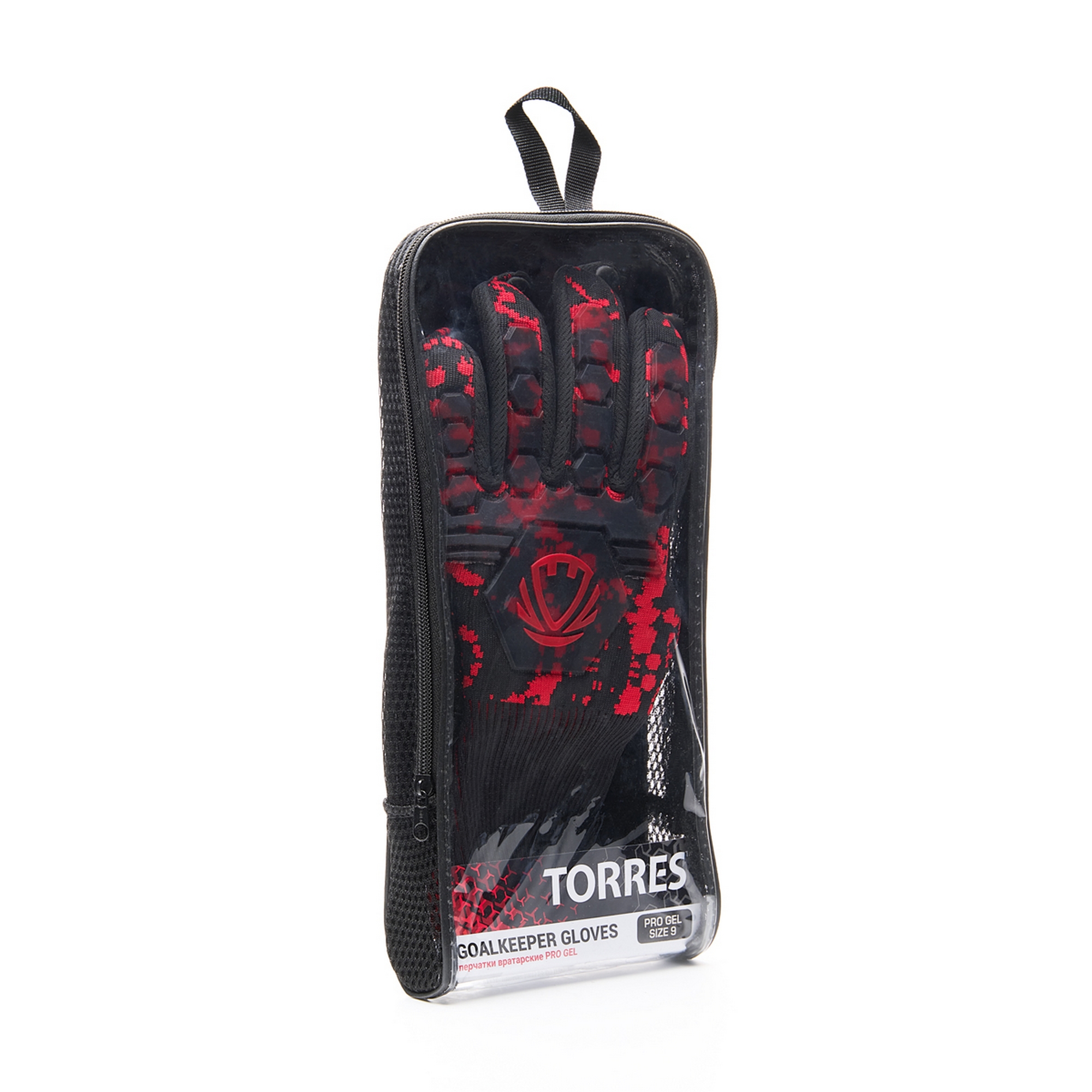 Перчатки вратарские Torres Pro Gel FG0523101 черно-красный
