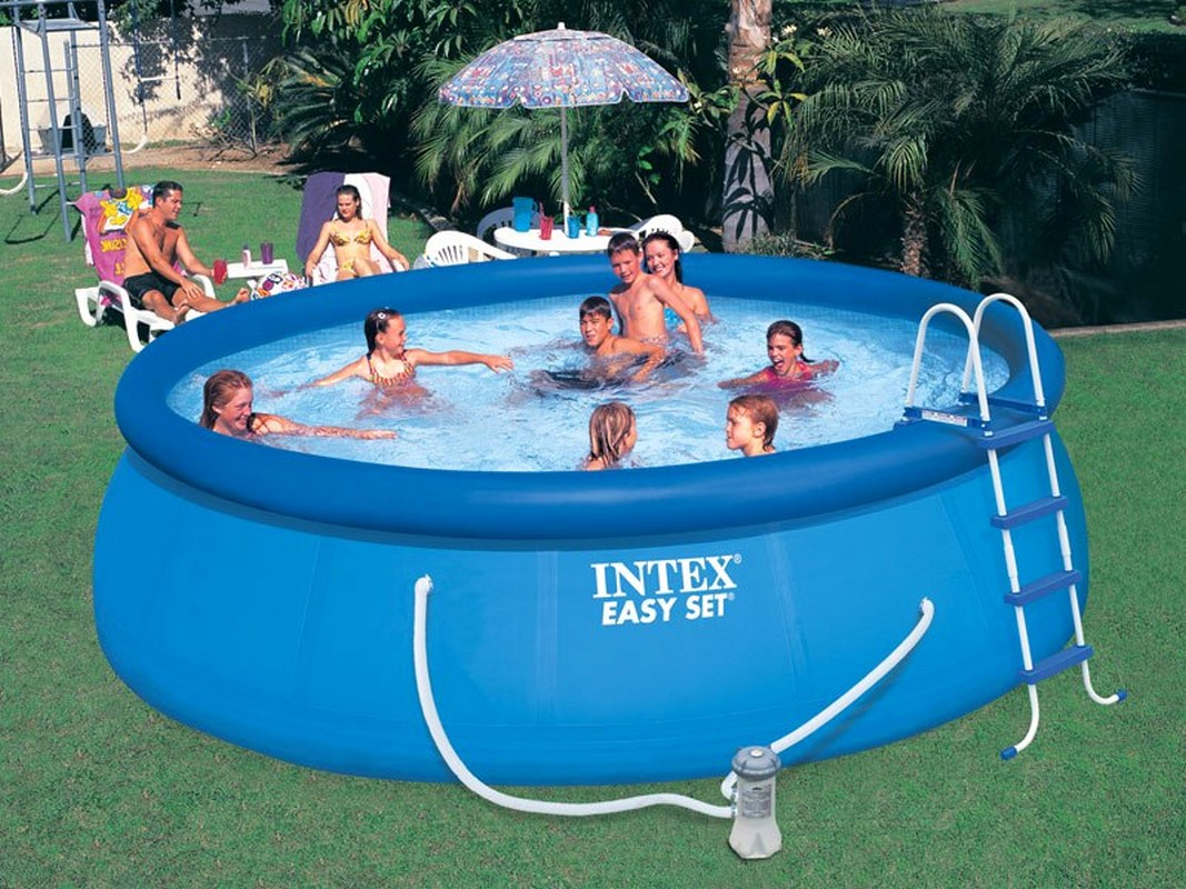 Бассейн 457х122см+фильтр-насос Intex Easy Set 26168