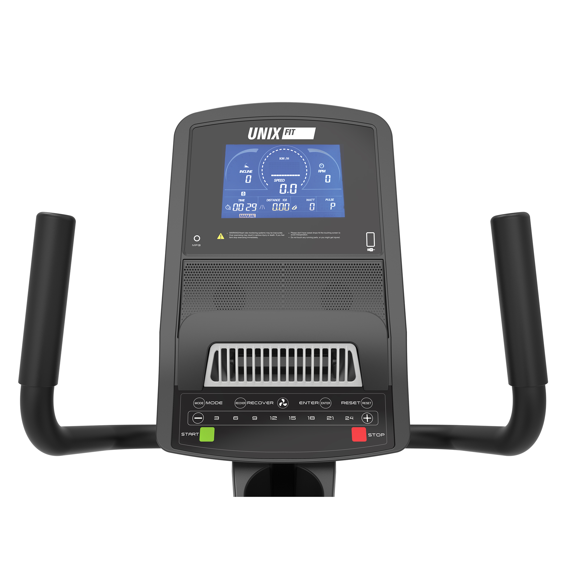 Горизонтальный велотренажер UnixFit B-1250 PRO RBB1250LCD7