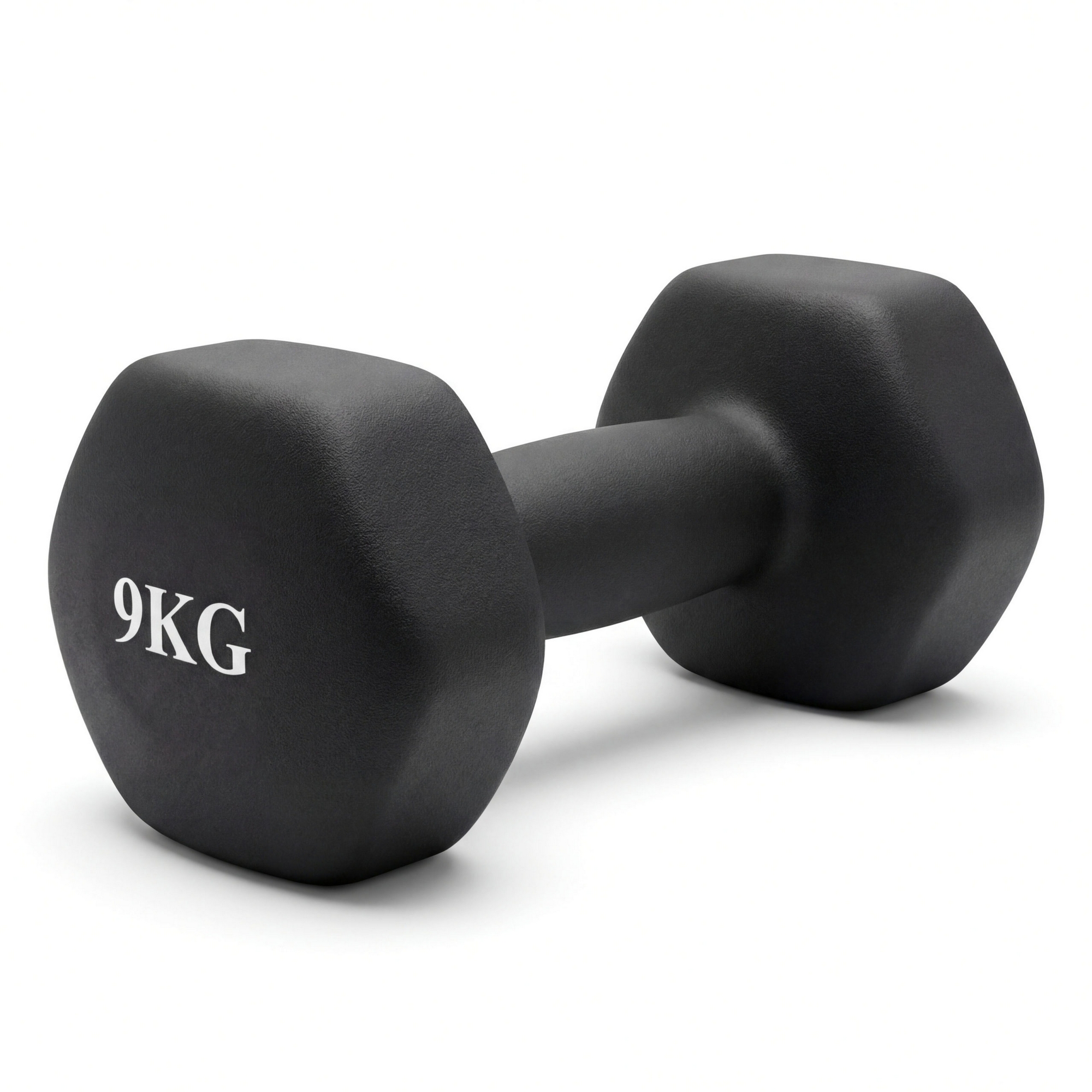 Гантель гексагональная неопрен 9 кг VictoryFit VF-DHN090 черный