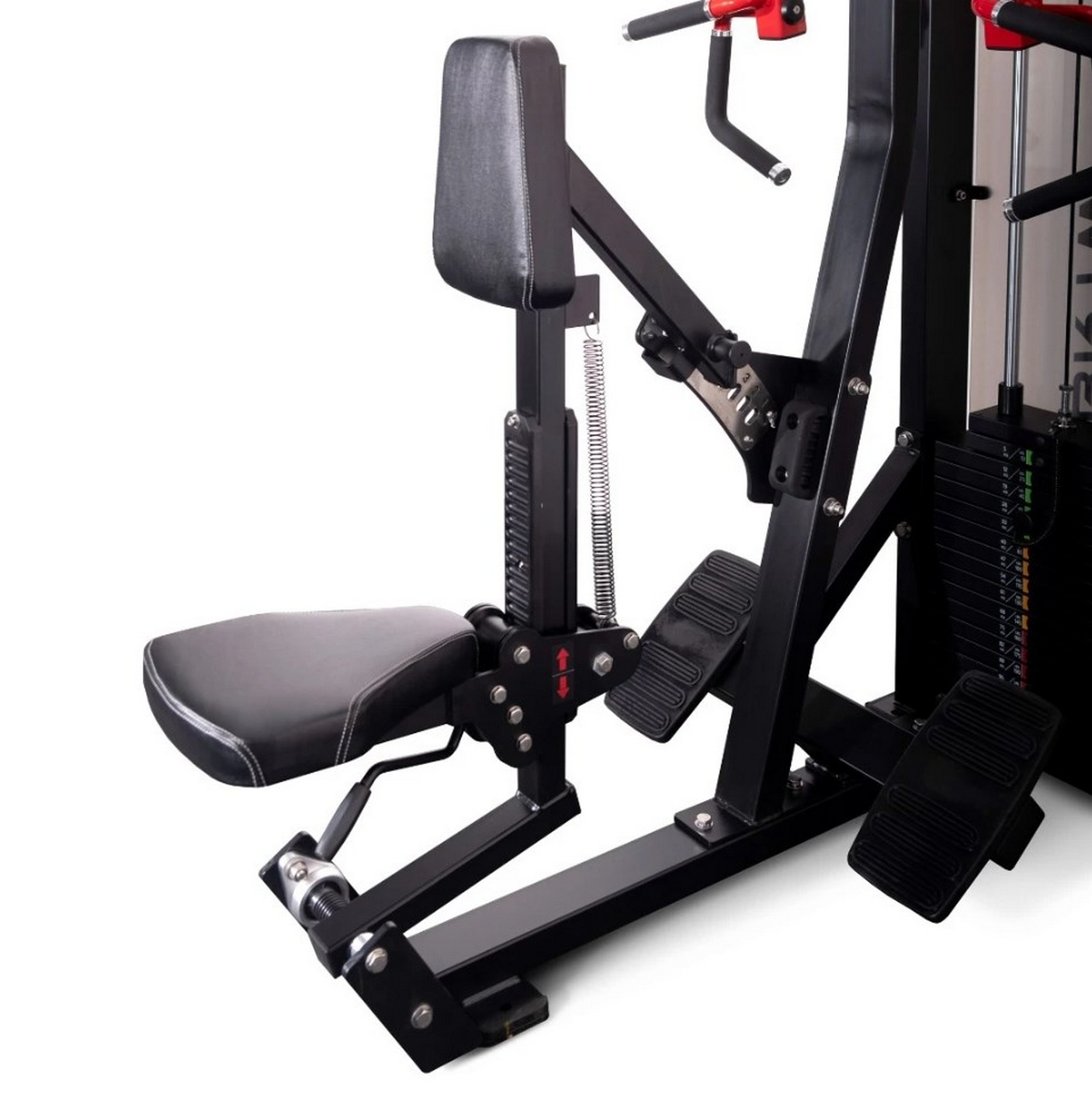 Горизонтальная тяга Protrain CP108, черно-красный | Premium Fitness